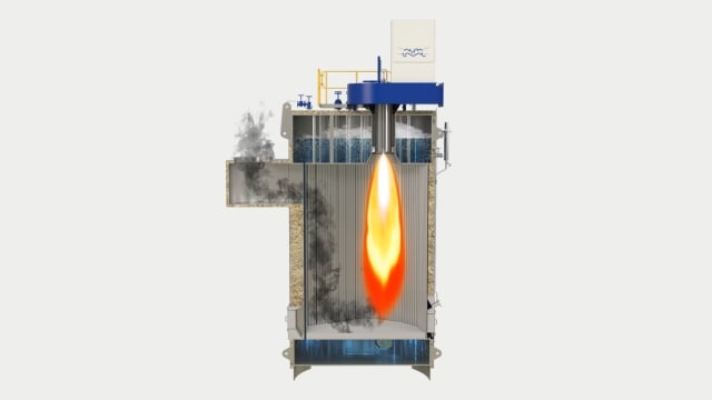 marine steam boiler