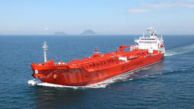 Pétrolier de l'armateur Odfjell utilisant la technologie de lubrification par air fluidisé